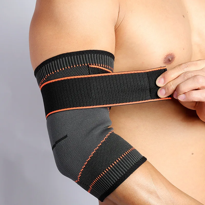

Sports Safety Elbow Arm Guard Protector Tennis Ball Pressure Belt Jacquard Knit Elbow Breathable Protective Gear Arm Pads