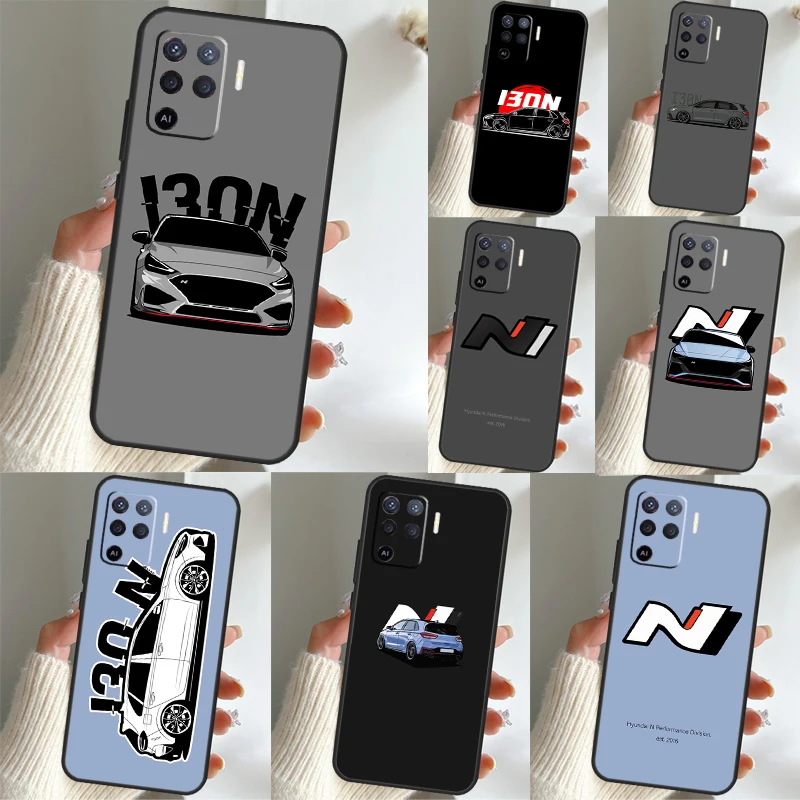 

i30N Sports Car For OPPO A96 A76 A16 A77 A57 A17 A15 A16 A5 A9 A31 A53S A54s A57s A52 A72 A94 A74 A54 Case