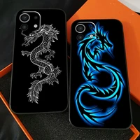 fashion dragon animal pattern for xiaomi mi 11 mi 11 lite for xiaomi 11 lite 5g phone case silicone cover back coque black