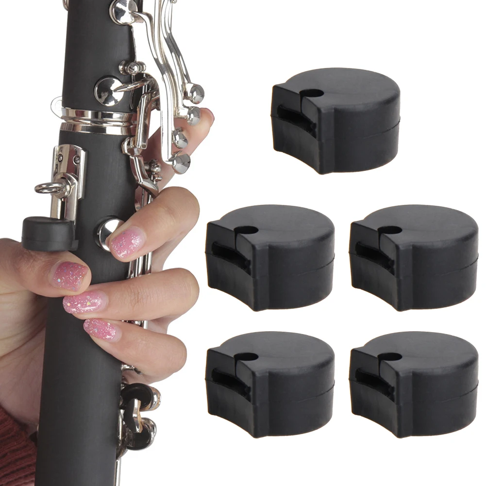

5Pcs Rubber Clarinet Black Thumb Rest Saver Cushion Pad Finger Protector Finger Cushions Thumb Rest Woodwind Instruments Parts