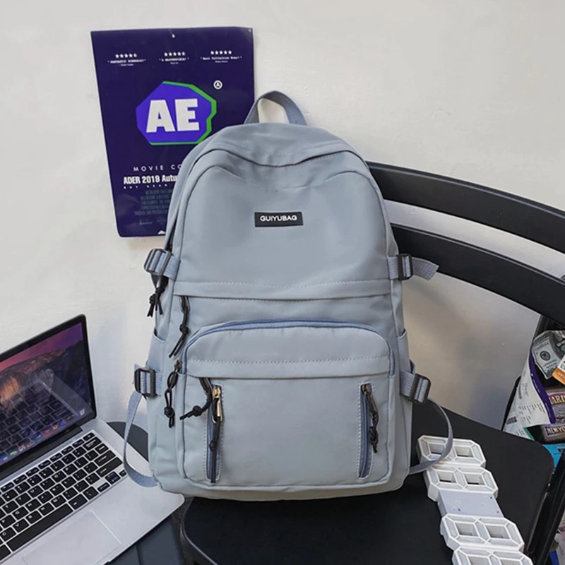 

Middle School Backpack for Girls Boys Teen College Student High School Bags Women Nylon Bookbag Youth Bagpack Casual