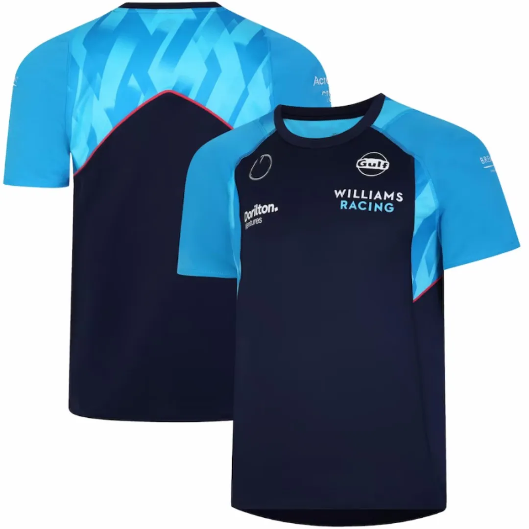 

Williams Racing 2023 Team Training Jersey Jersey T-shirt Uniform F1 Shirt Formula One Racing Suit Men's And Women's Casual Sport