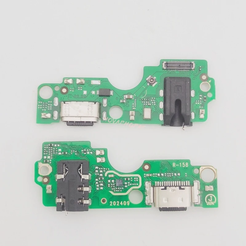 Фото Для Tecno Spark 20 KJ5 USB-док-станция, порт для зарядного устройства, разъем для наушников, разъем для микрофона, гибкий кабель для зарядки, плата с микросхемой №2