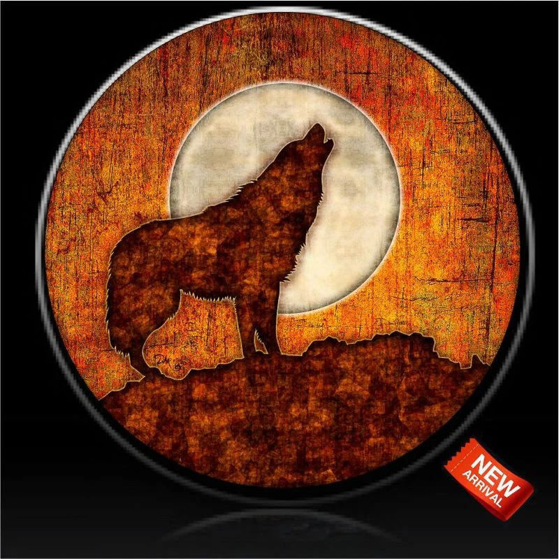 

Car Tire CoverWolf In Rust Red Spare Tire Cover Dan MorrisCustom Made To Your Exact Tire Size