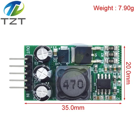 Ультрамалый размер DC-DC Boost Module DC 2,7–15 В до 9 В, 12 В, 15 В, 19 В, 2 А, повышающий модуль питания для солнечного зарядного устройства DIY, литиевая батарея