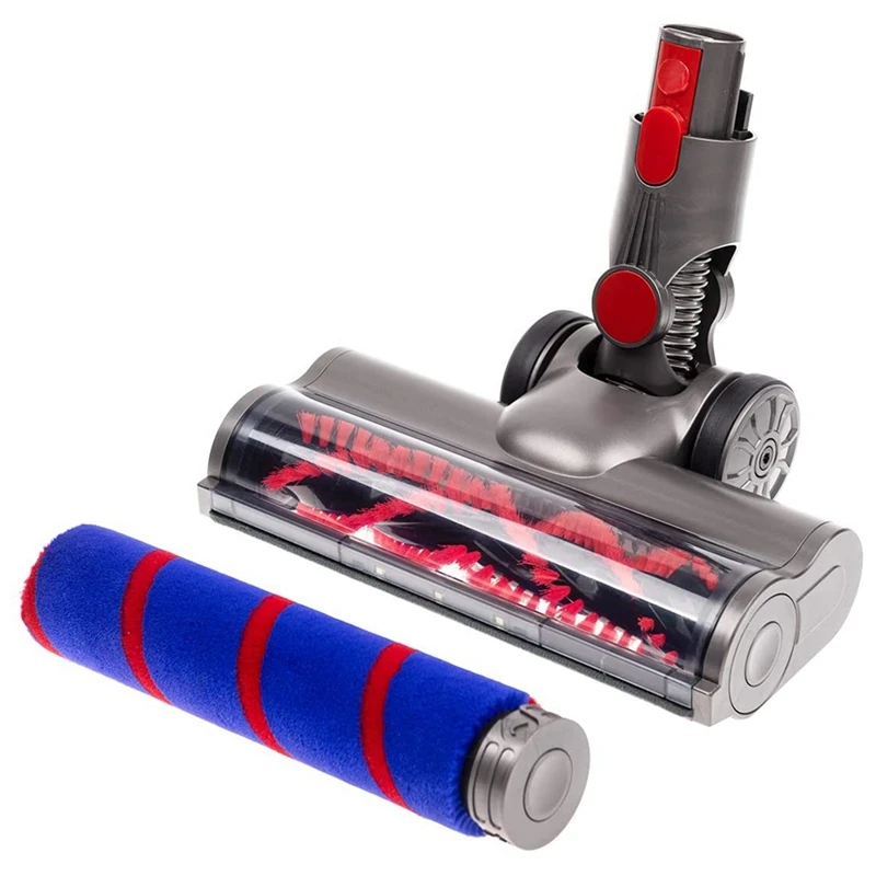 Головка турбинной щетки с прямым приводом для пылесоса Dyson V7 V8 V10 V11 V15 со сменным пушистым роликом