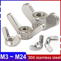 316304 stainless steel special shaped hand screw nut butterfly wing thumb nut claw nut m3 m4 m5 m6 m8 m10 m12 m14 m16m18m20m24
