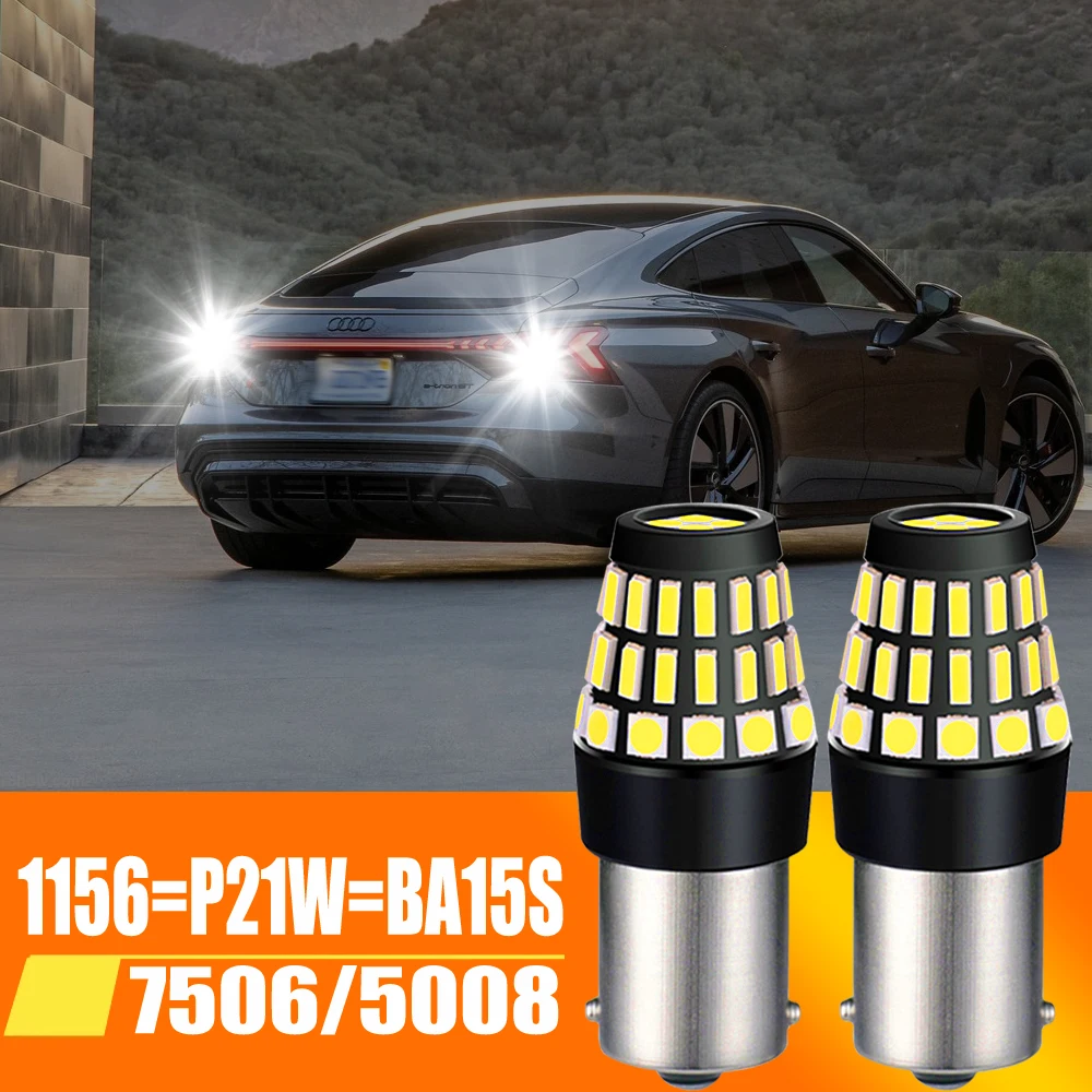 

2 шт., супер яркие светодиодсветодиодный лампы P21W BA15S 1156 7506