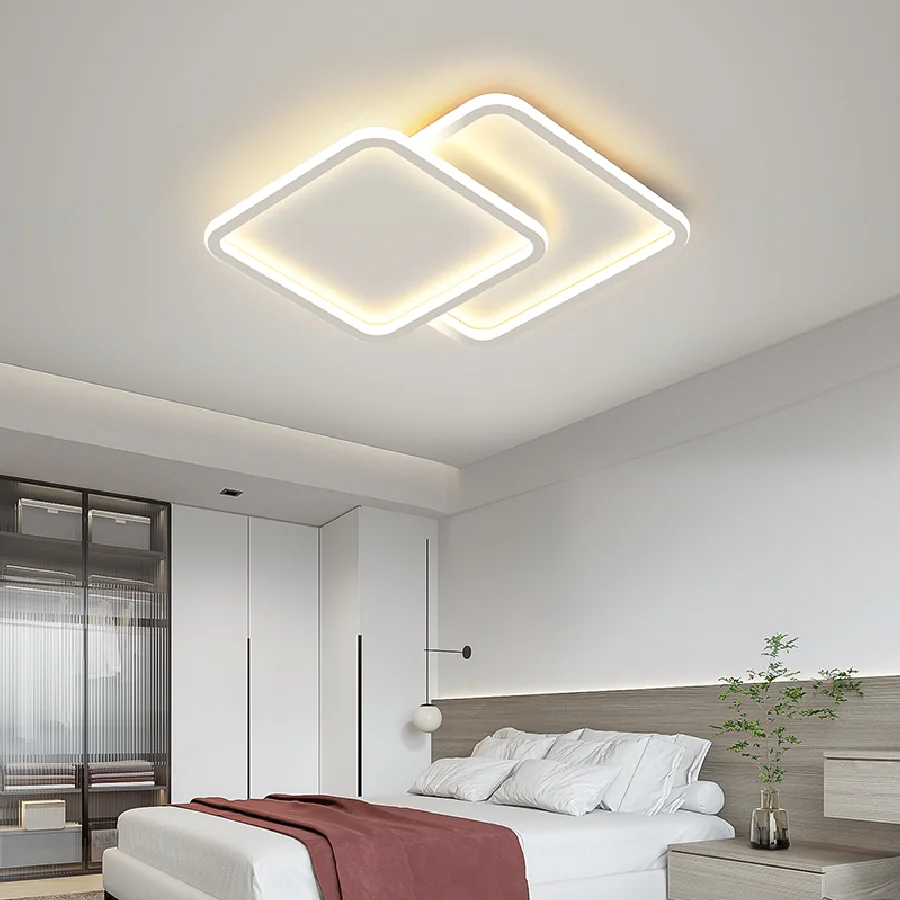 

Modern Minimalist Led chandelier For Bedroom Study Room decoration Led chandeliers Home Decor White/Black Modern chandelier