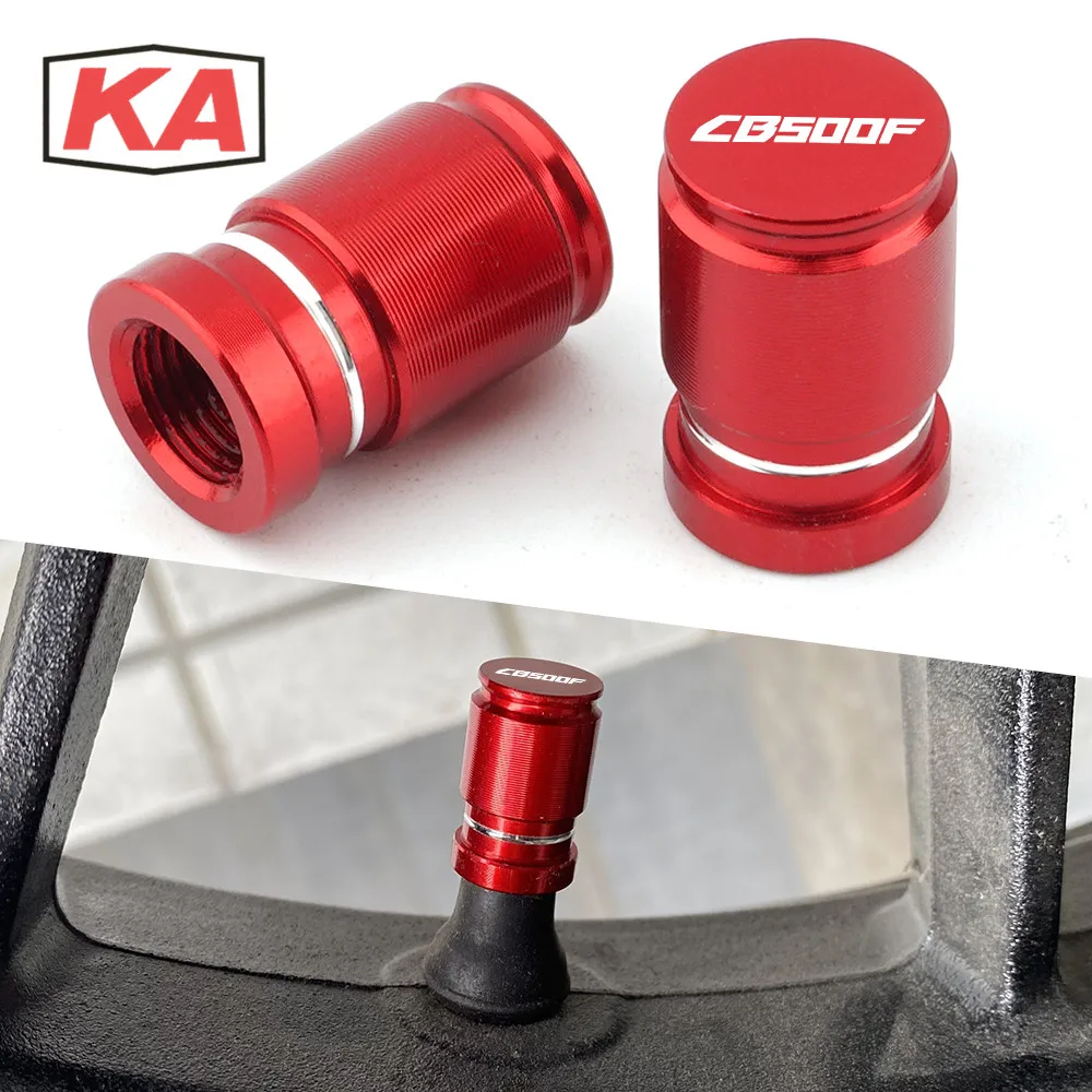 

7 Colors For Honda CB500F CB500X CB 500F 500X 500 X F CNC Moto Bike Tire Valve Caps Airtight Stem Cover Motorcycle Accessories