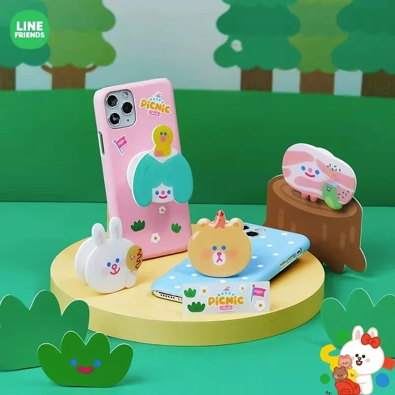 Линия друзья серия Reco аниме подушка безопасности держатель Kawaii коричневый