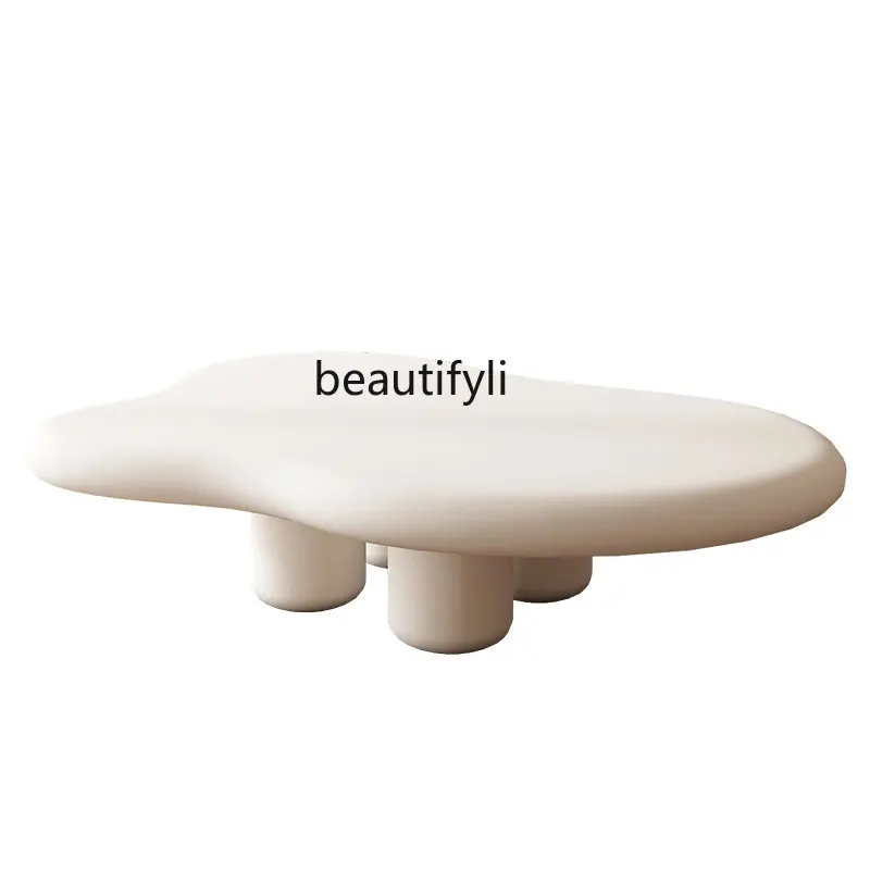 

yj Cloud Coffee Table Nordic Style Mid-Ancient Cream Style Bed & Breakfast Irregular Low Table