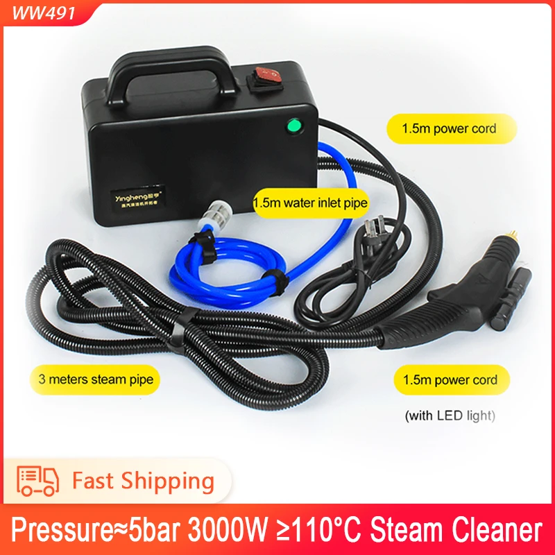 

3000W High Pressure High Temperature Steam Cleaner Conditioner Kitchen Washing Machine Oil Pollution Sterilization Disinfector