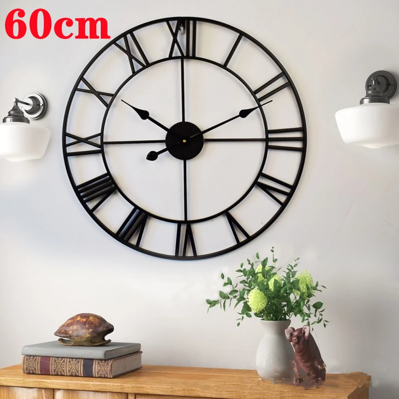 Nordic Roman Numerals Clock Home Decoration