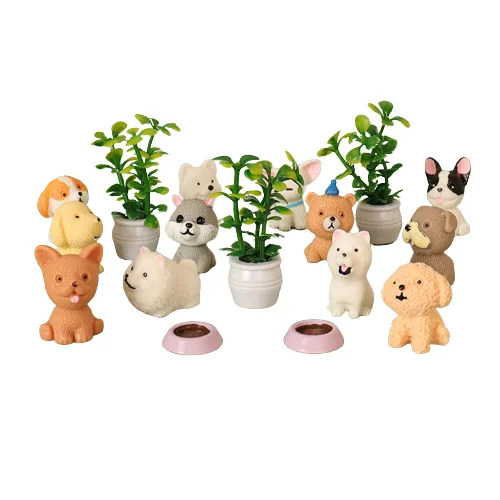 

4 шт./набор, миниатюрный кукольный домик с имитацией домашних питомцев