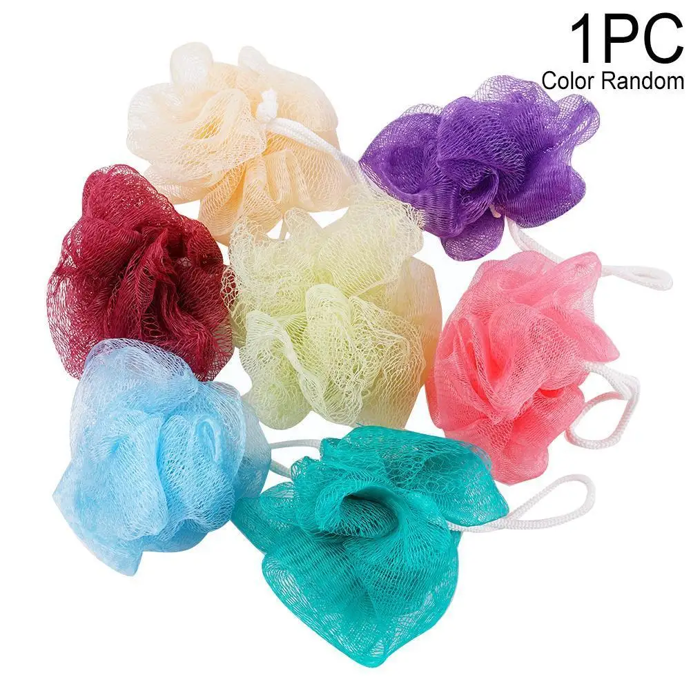 

Soft Mesh Bath Nylon Sponge Ball Cleaning Brush Bath Supplies Exfoliating Bathroom Skin Clean Dead Flower Clean Body Remove O9P7