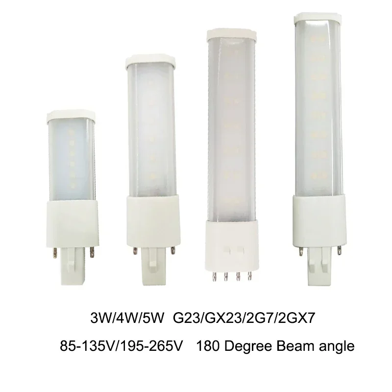 

Горизонтальная Лампа Pl 2Pin G23/GX23, 4 Вт, 5 Вт, 7 Вт, фотолампа для настольной лампы для чтения, замена фотолампы головного света 7 Вт/9 Вт/13 Вт, удаление электронного балласта