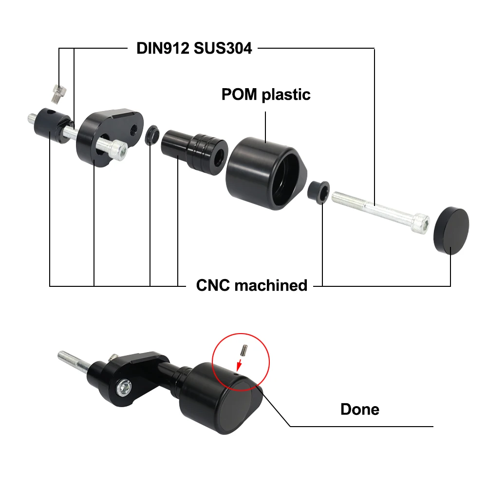 Аксессуары для мотоциклов защита от падения подходит Kawasaki Ninja 400 2018-2022 CNC рамка