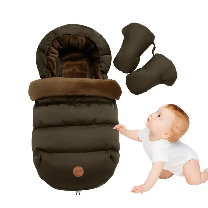 

Baby Stroller Sleeping Bag Newborn Windproof Cushion Footmuff Pram Sleepsacks Infant Winter Cart Sleep Sack Car Bags For Babies