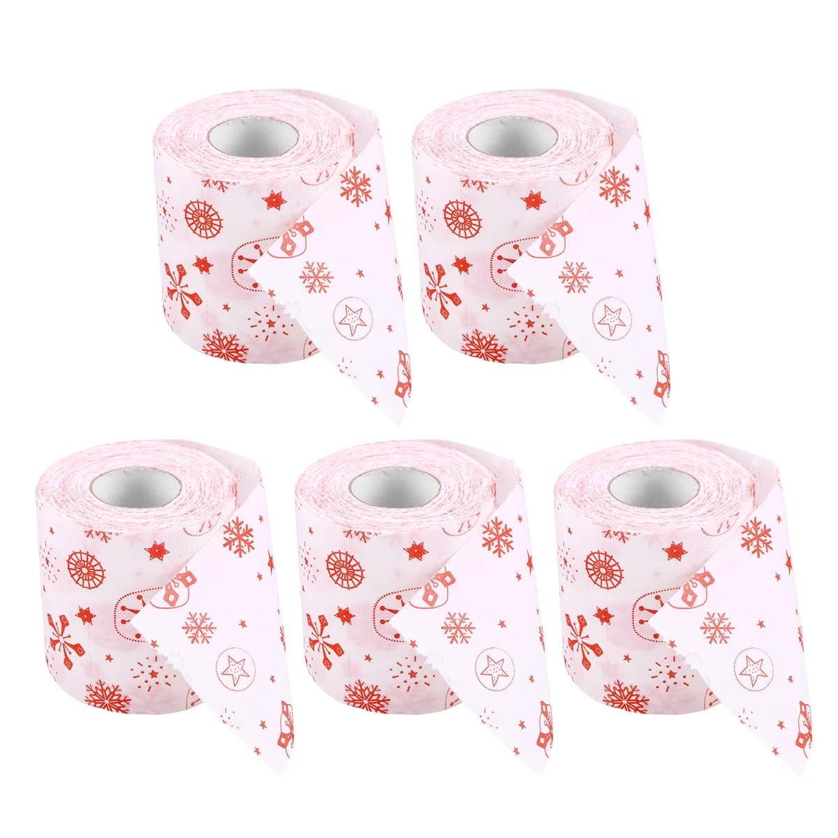 

5pcs Roll Paper Santa Claus Lightweight Chritsmas Creative for Office Restauranr