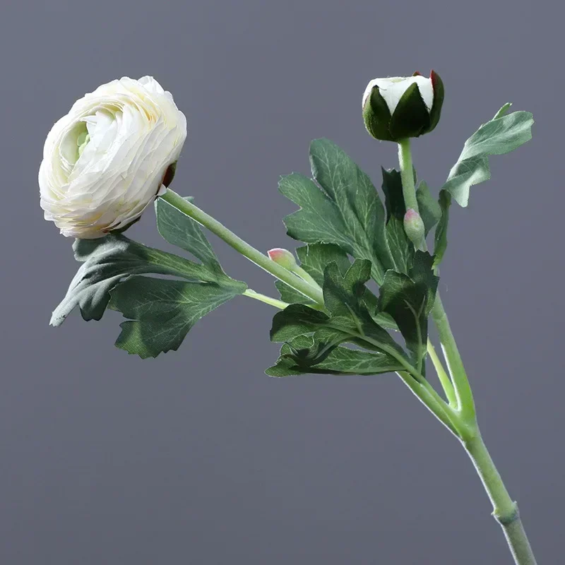 Имитация 2-х маленьких пионов для дома, гостиной, обеденного стола, свадебного украшения отеля, искусственный цветок, реквизит, роса, лотоса, искусственный цветок