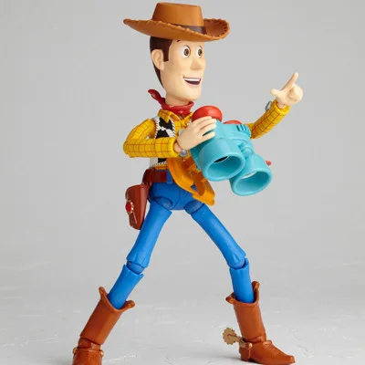 15cm Toys Story Animated Character Woody Tokusatsu 010 Joint Movable Face Changing PVC Model Pendant Statue Garage Kit Toy Dolls