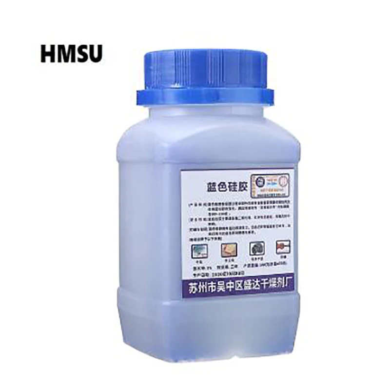 

HMSU 500g Bule Reusable Silica Gel Beads Moisture Absorber Beads Color-Changing Silica Gel Desiccant