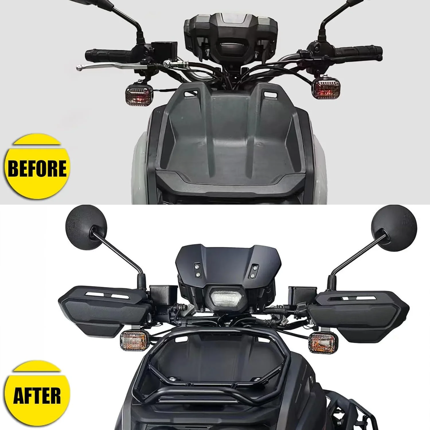 Фото Чехлы для ручек мотоцикла, защита для рук, подходят для Yamaha Zuma 125 2022-2023 годов выпуска №1