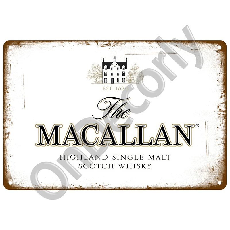 Брендовая табличка металлическая вывеска вино алкоголь винтажная жестяная