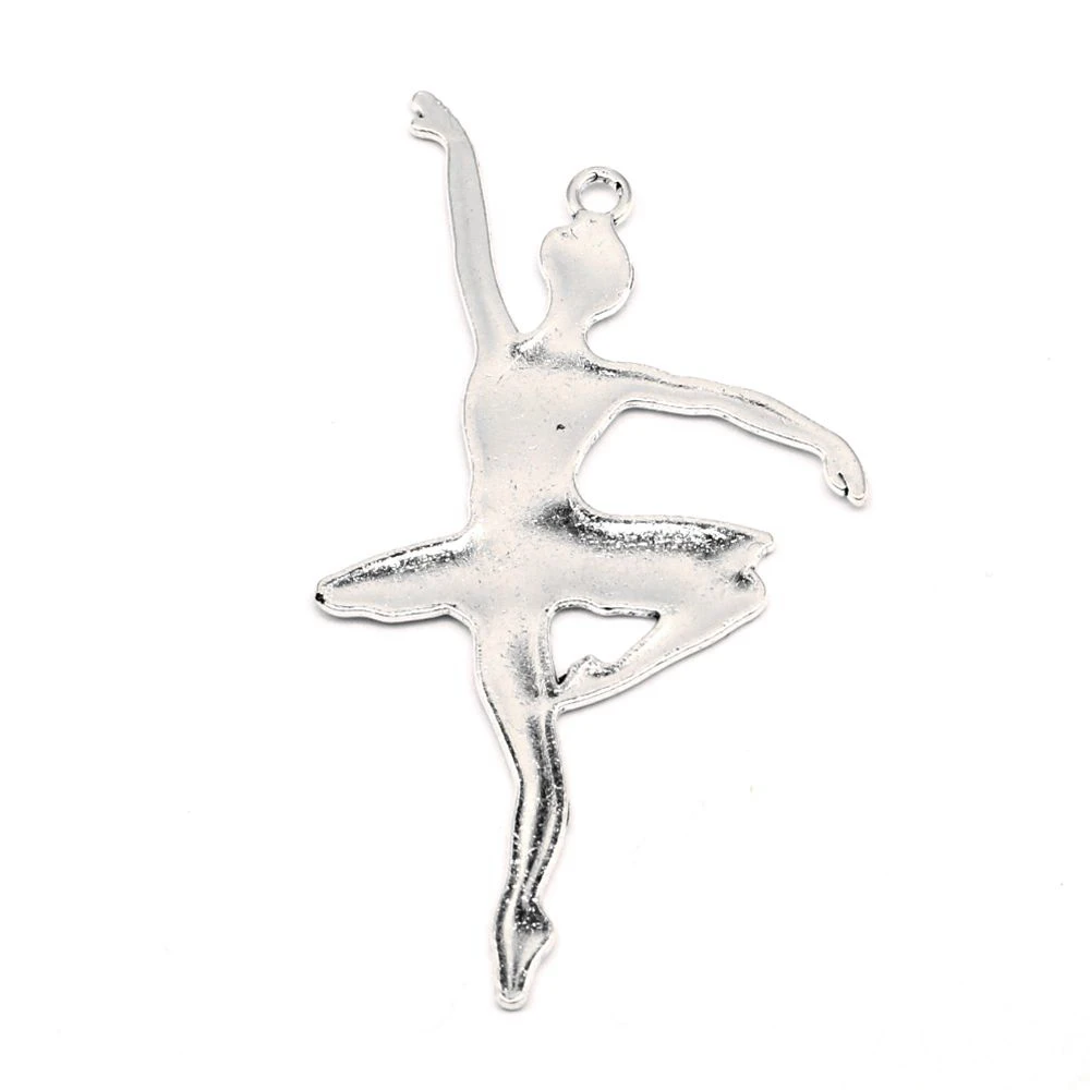 

3 pieces 68x37mm ballet girl charms Jewelry making best gift