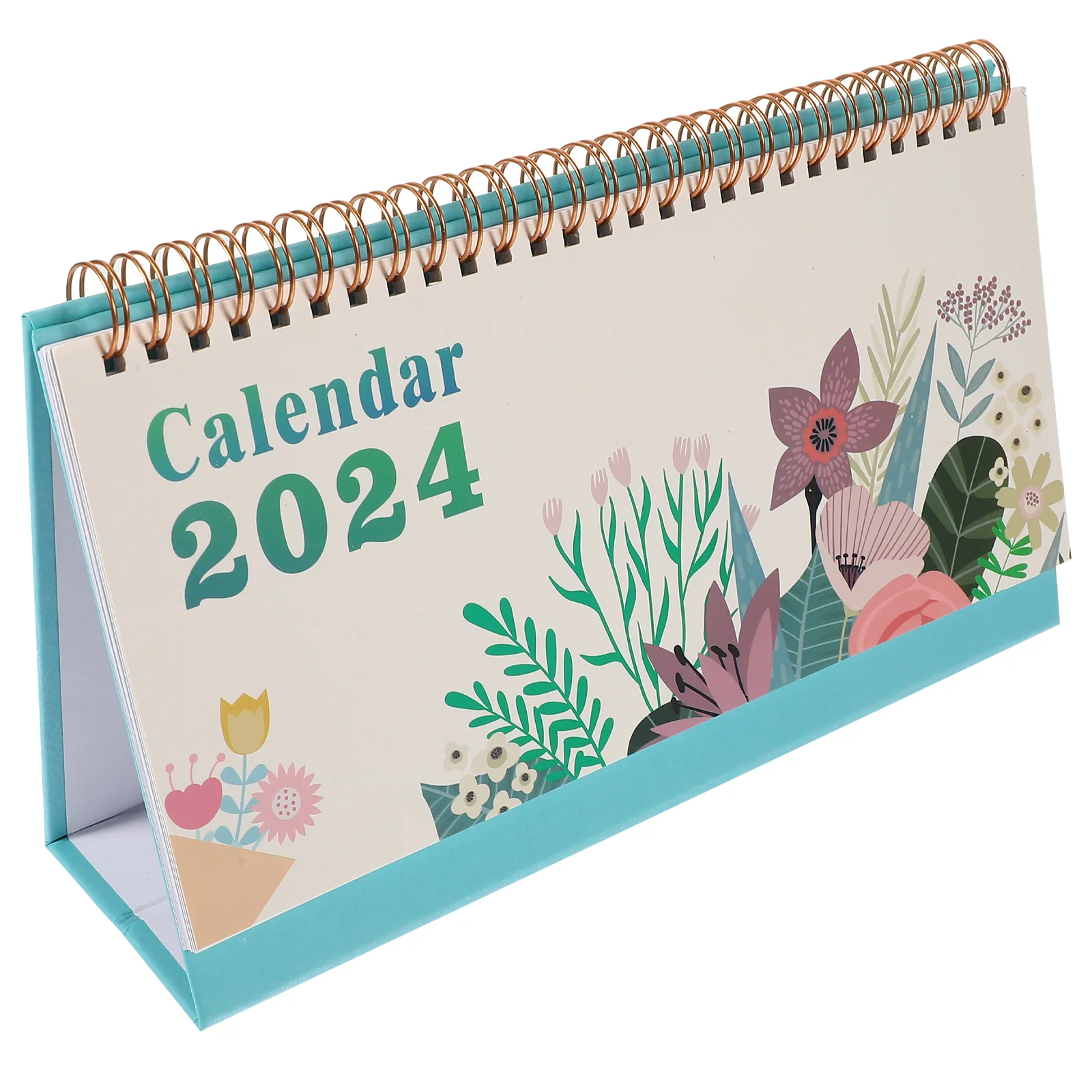 

2024 Desk Calendar Office Decore Home Decorative Freestanding Paper Monthly Flip