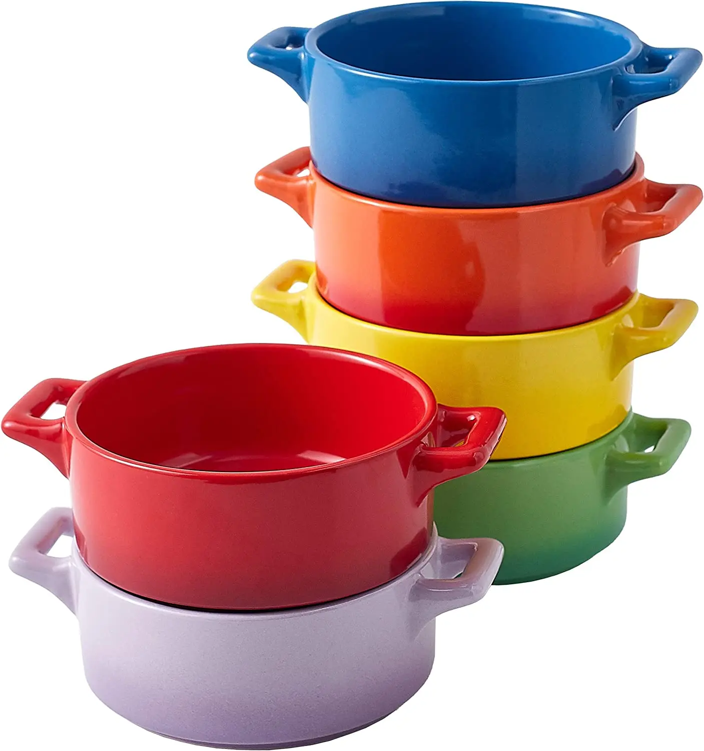 

4pcs Matte Glaze Ceramic Food Serving Platters 6.5"