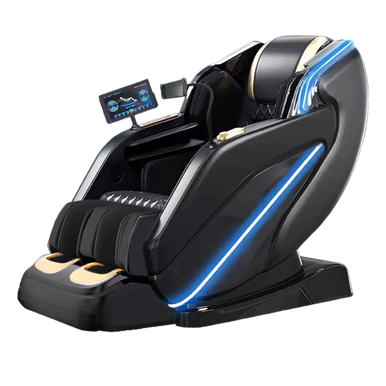 Кресло массажное Полноразмерное с функцией Bluetooth и подогревом