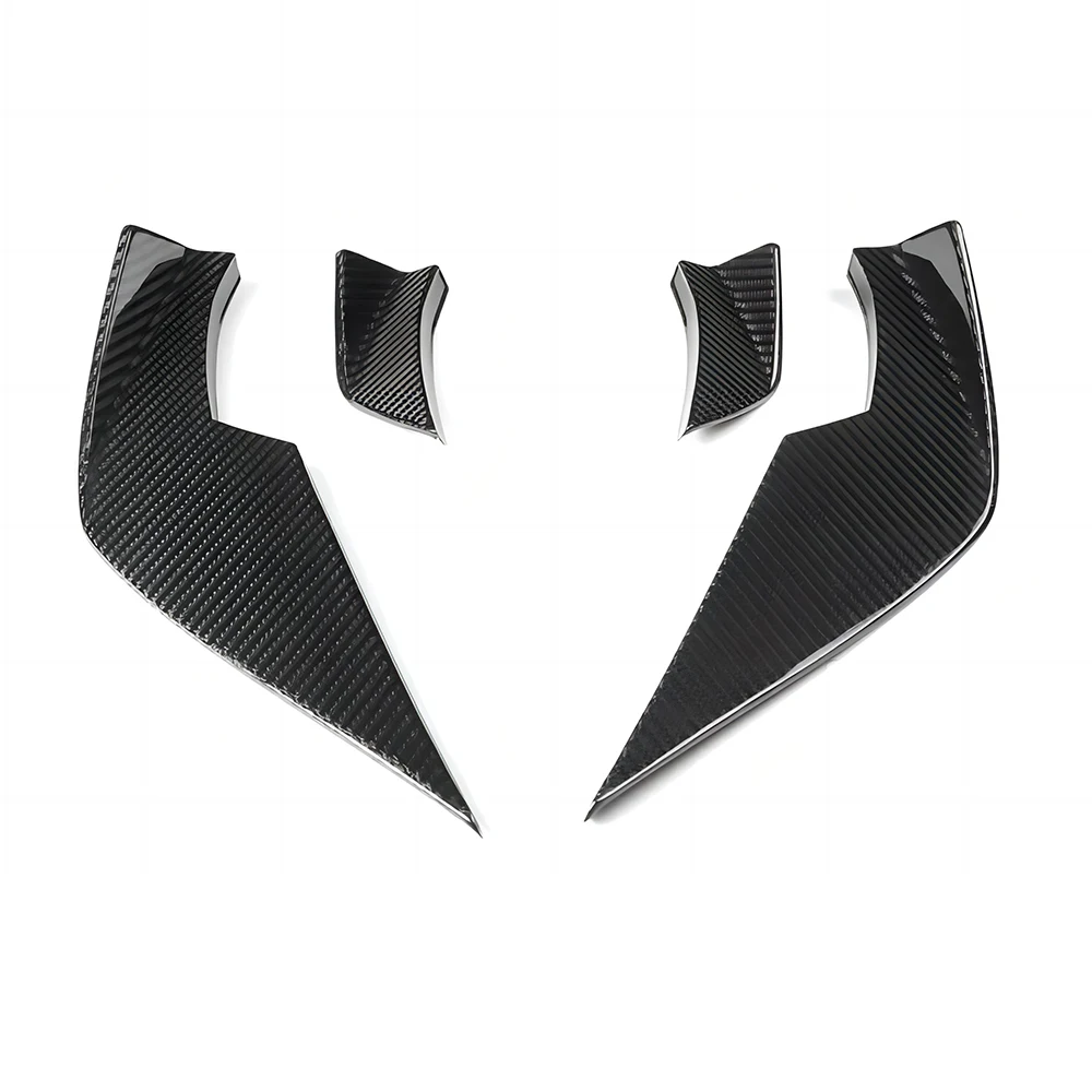 

Dry Carbon Fiber Front Bumper Side Canards For BMW 20-23 G80 G82 G83 M3 M4 VS Style Splitter Add On Sticker