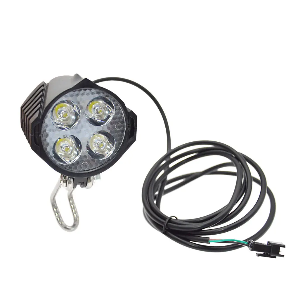 

Electric Bike LED Ebike Headlight Horn Waterproof Head Lights Foldable Spotlights Professional 2 in 1 Front Lamp