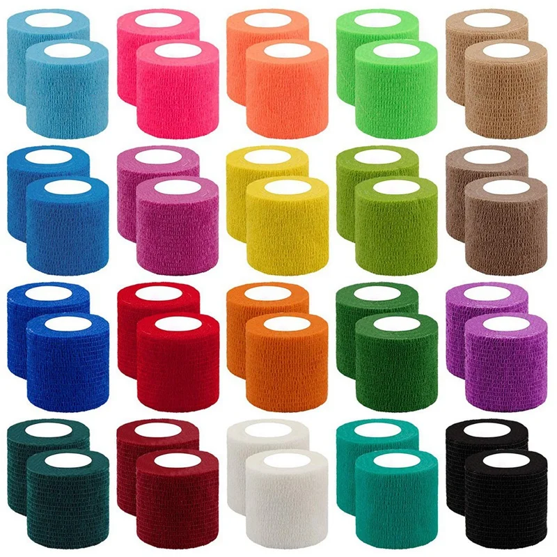 

40 Rolls Self Adhesive Bandage Sports Injury Bandage 2 Inch Stretch Bandage First Aid For Wrist Ankle Swelling Sprain