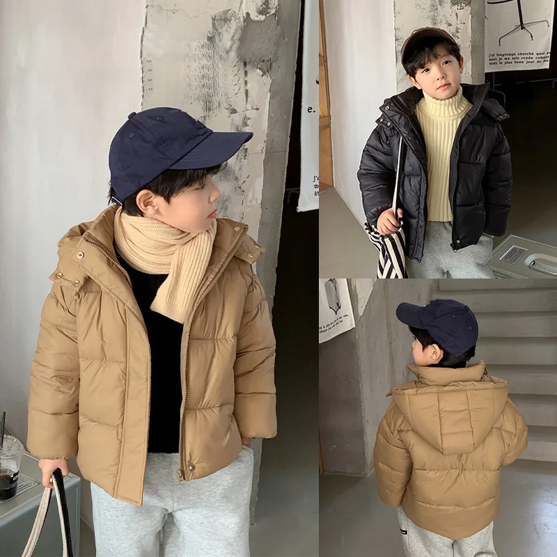 

Детская Хлопковая парка с капюшоном, с подкладкой