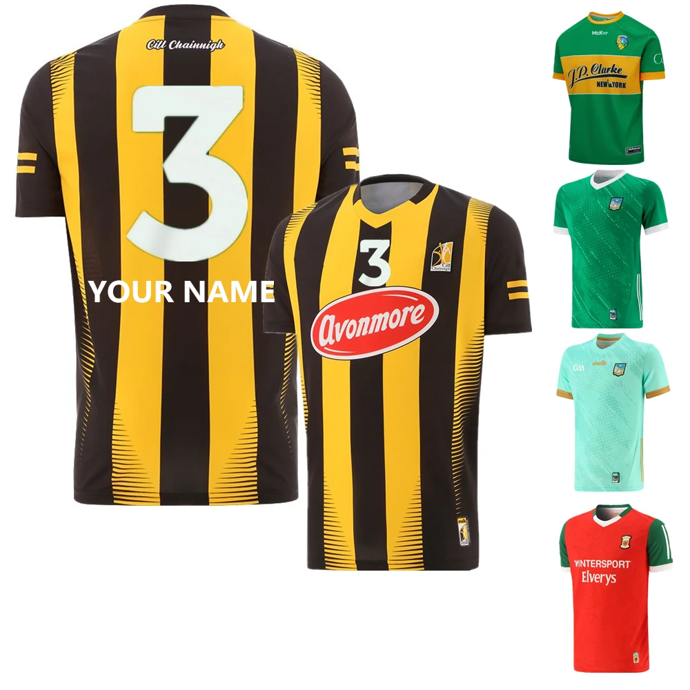 

Custom name and number 2023 2024 GAA jersey Kilkenny Kerry Dublin Galway Down Derry shirt Ireland gaa t-shirt big size 5xl