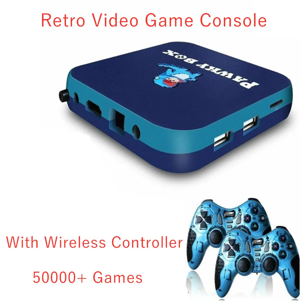 Супер игровая консоль Pawky Box для PS1/DC/N64/PSP 50000 + Ретро игровой плеер с беспроводными