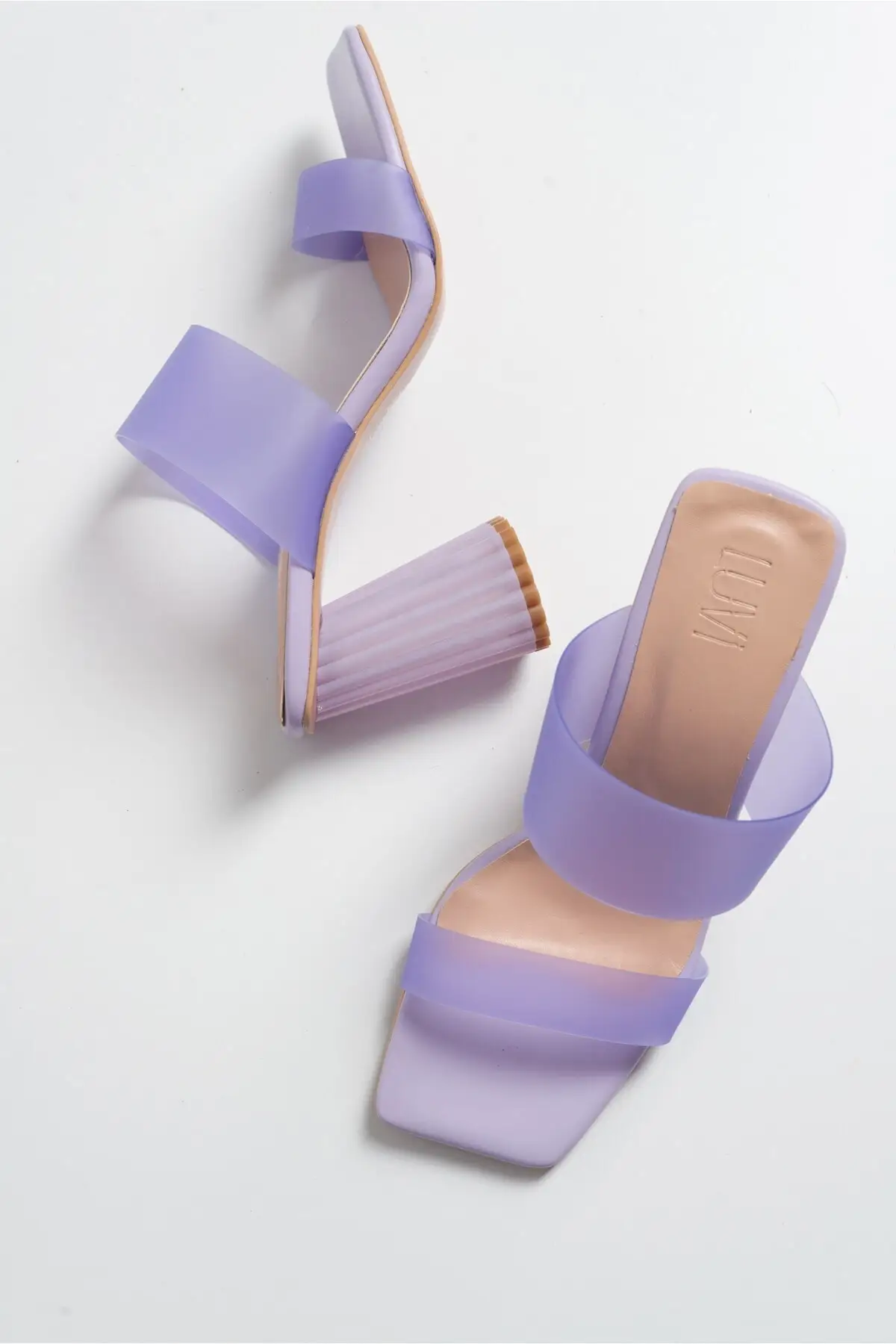 

1252 Lıla Skin High-Heeled Female Slippers