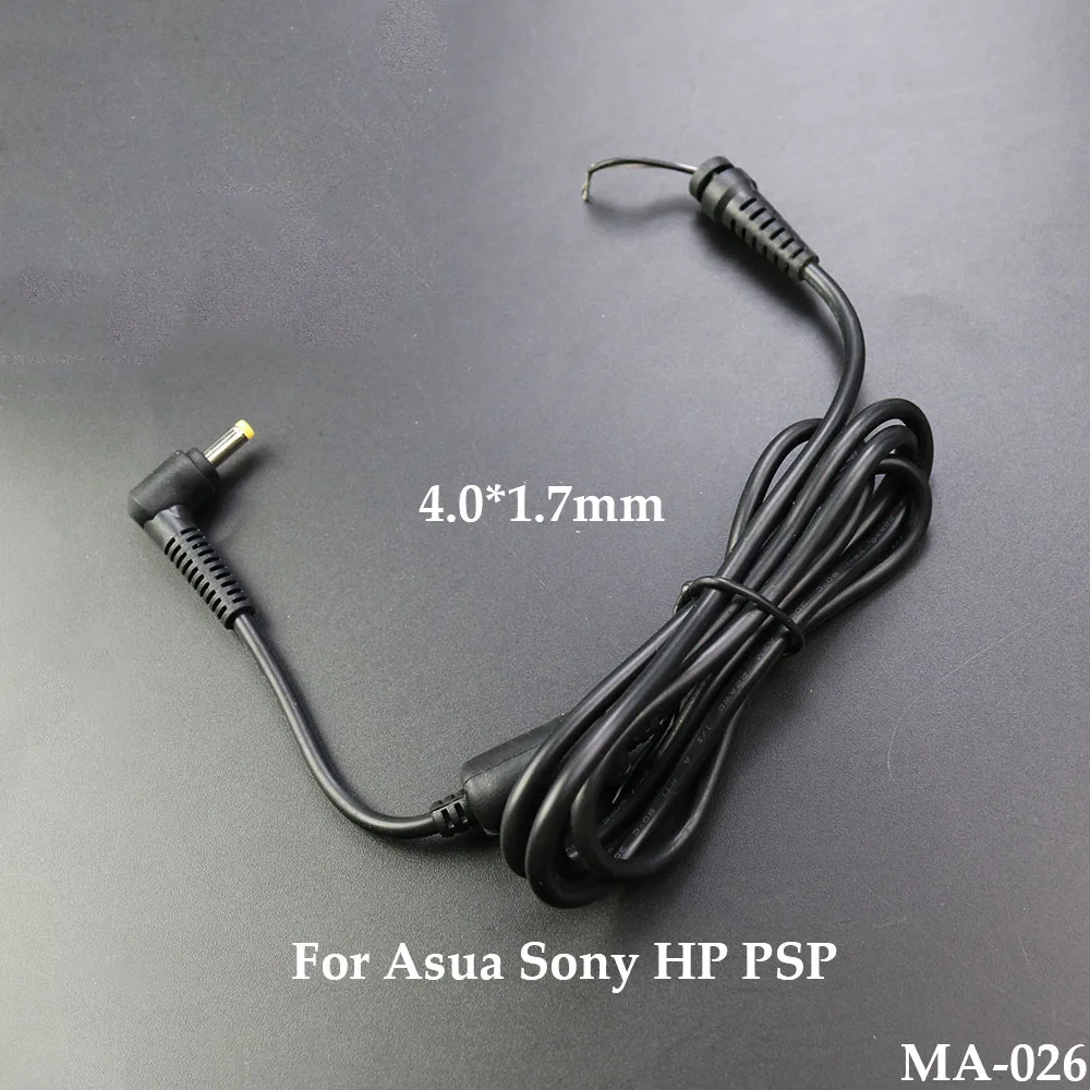 4.0x1.7mm L-shaped Charger Adapter Plug Power Supply Cable 1.1M Cord Connector For Asua Sony HP PSP Laptop DC Jack |