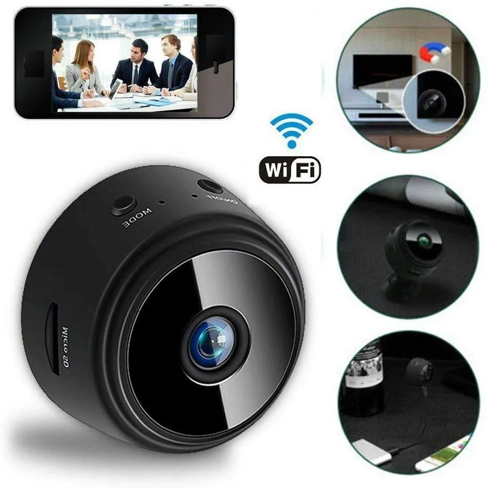Купи A9 Mini Camera 1080P HD WiFi Security Camera Night Version Micro Camcorder Voice Video Recorder Wireless Surveillance Monitor за 521 рублей в магазине AliExpress