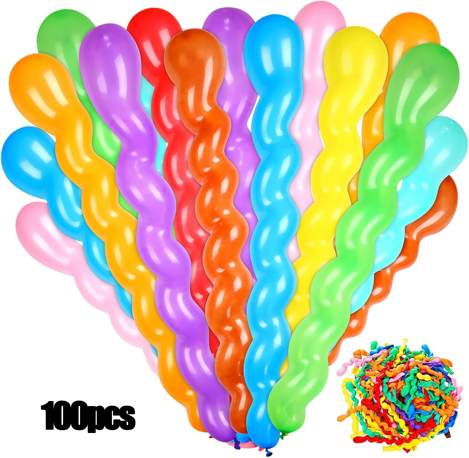 

Спиральные латексные шары для праздника