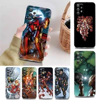 marvel iron man comics clear phone case for samsung a71 a72 a73 a01 a11 a12 a13 a22 a23 a31 a32 a41 a51 a52 a53 4g 5g case