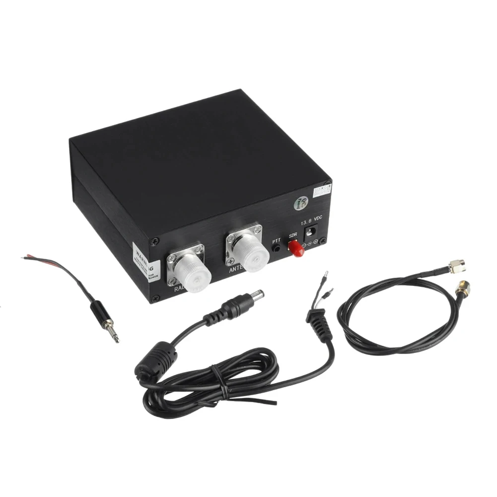 160MHz 100W SDR Transceiver Radio Switch Antenna Sharer TR Switch Box Case with 3.6CM SMA to SMA Connecting Line