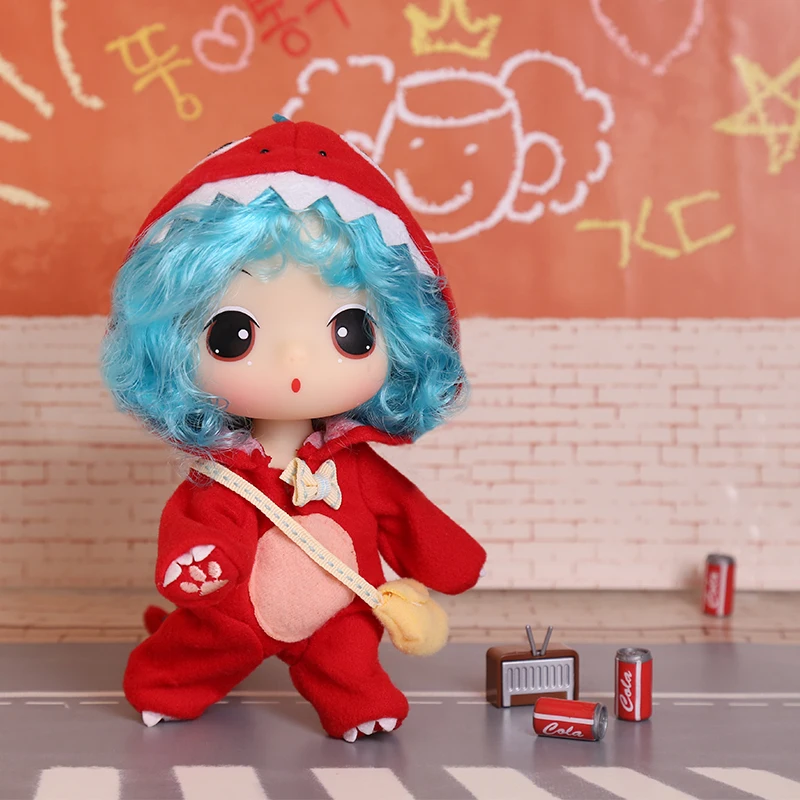 Кукла ddung маленькая одежда в виде динозавра 18 см |