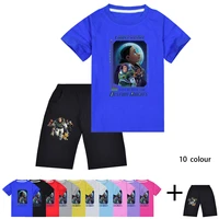 2022 disney lightyear suit summer european and american new boys and girls suits short sleeve t shirt shorts 2 16y