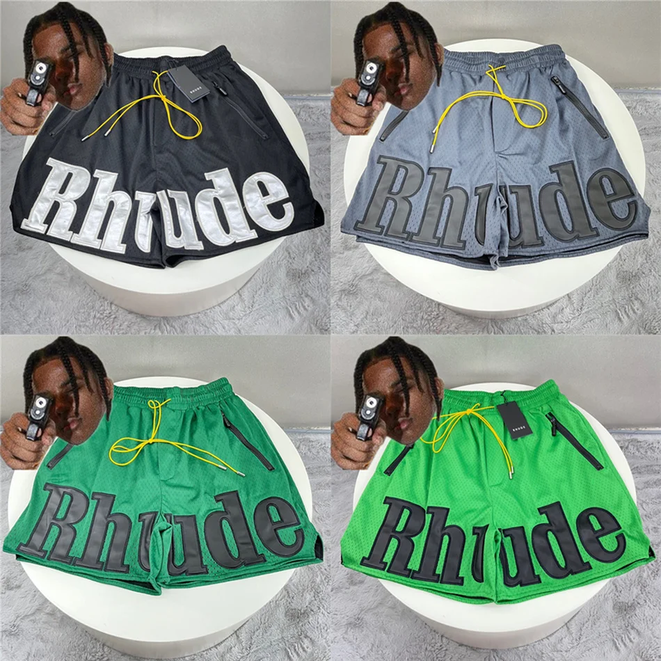 

Мужские и женские кожаные шорты высшего качества с вышивкой