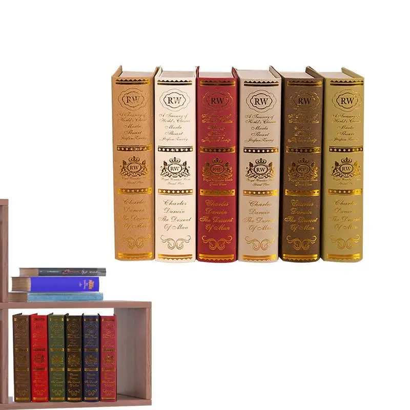 

Fake Book Bookshelf Decor Table Ornaments Desk Accessories Photography Prop Vintage Fake Books For Furniture Decoration