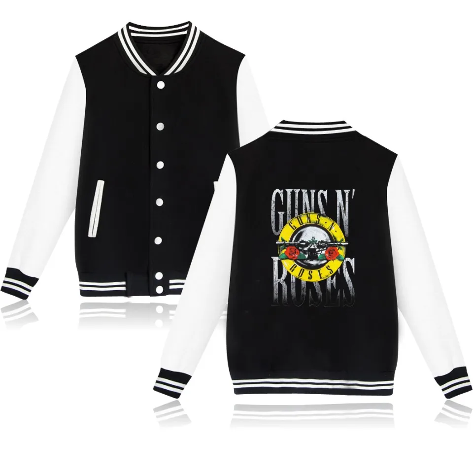 

Куртки Guns N Roses, мужская бейсбольная одежда, повседневная толстовка в стиле Харадзюку, женские осенне-зимние толстовки, куртка-бомбер